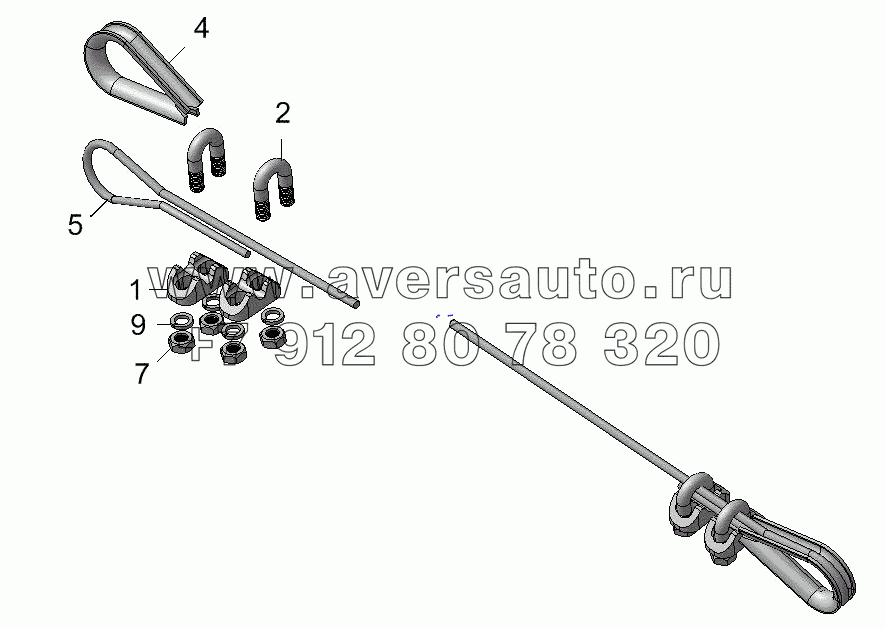 Трос в сборе 8332-3508181